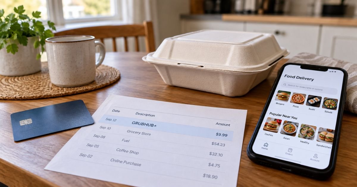 Grubhub+ Charge on Credit Card