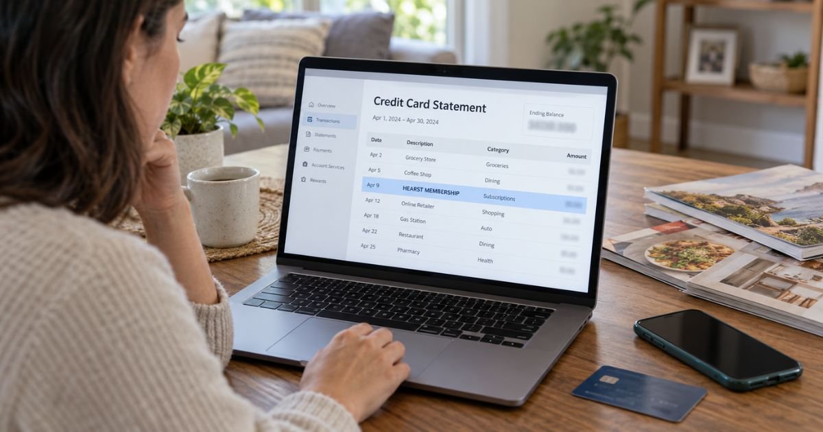 Hearst Membership Charge on Credit Card