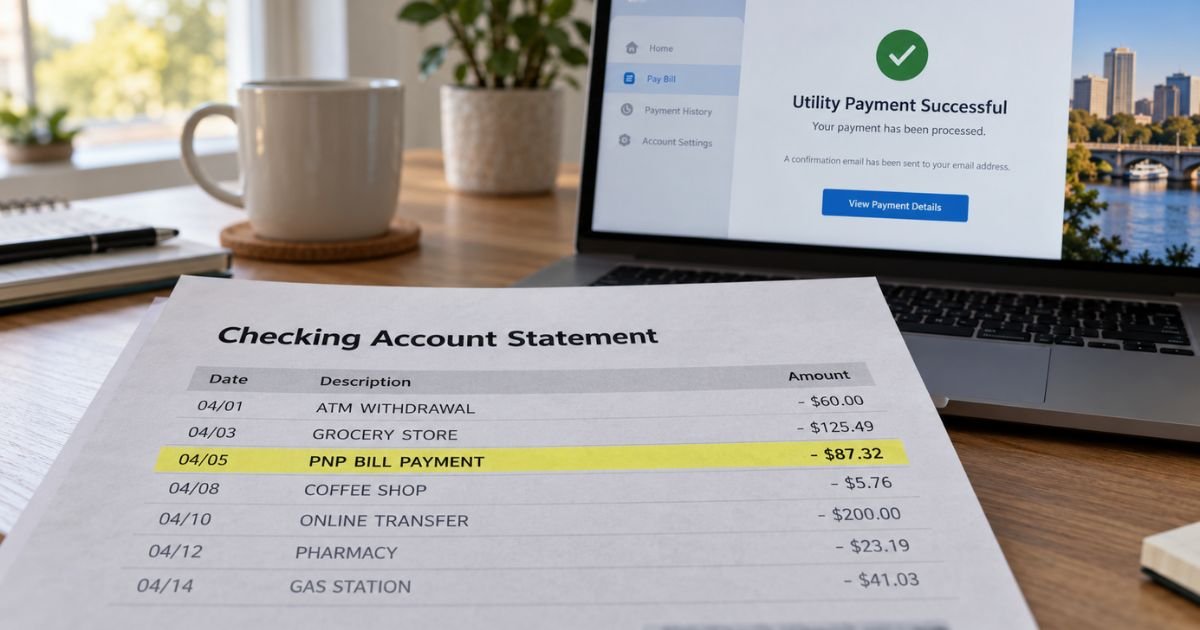 PNP Bill Payment on Bank Statement