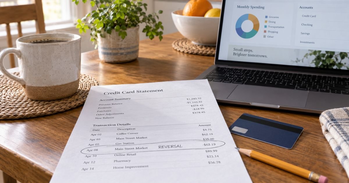 Reversal Charge on Credit Card