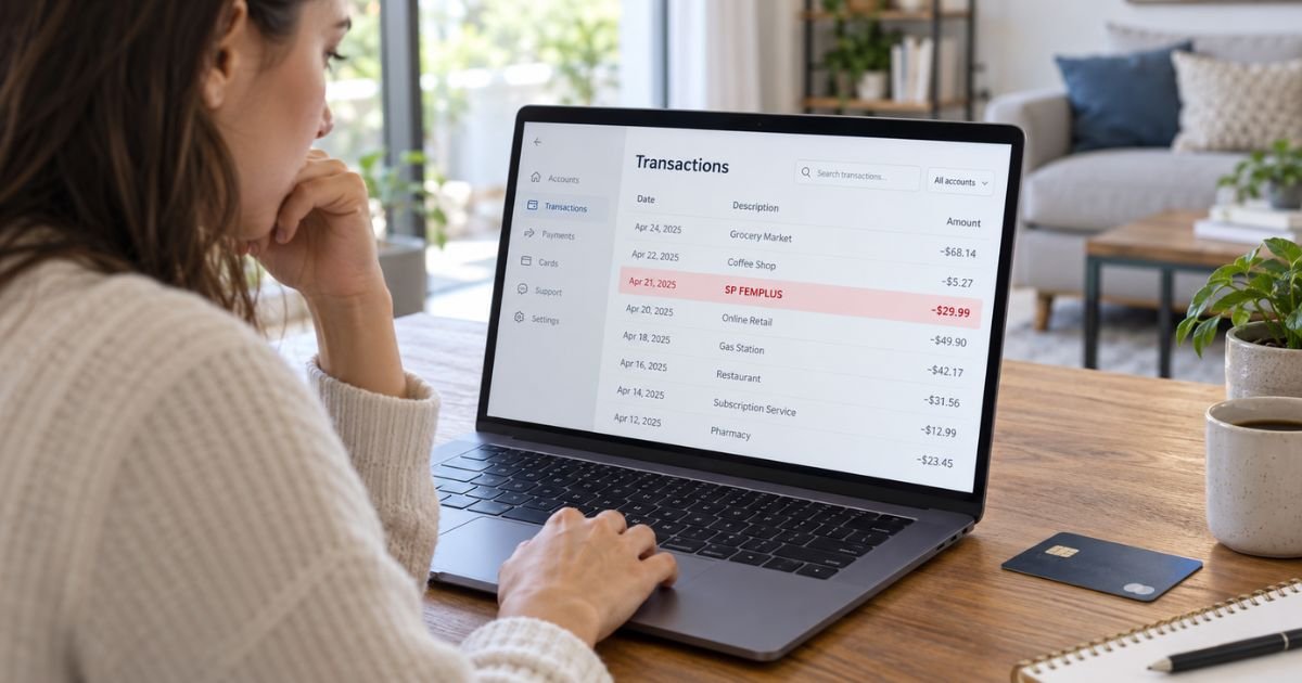 SP Femplus Charge on Credit Card